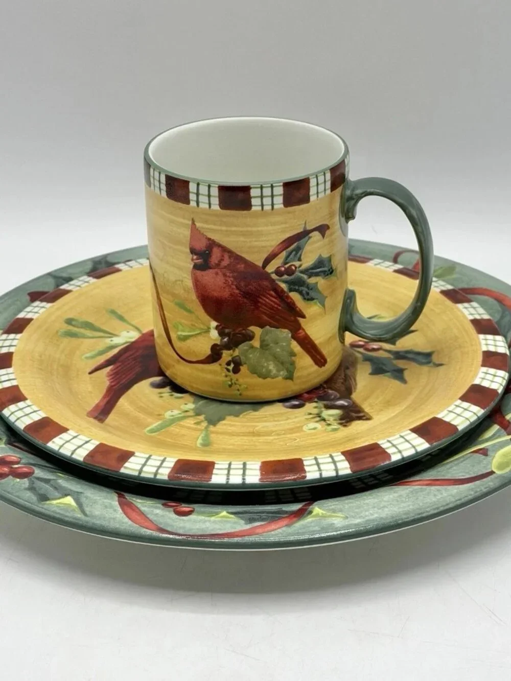 Lenox Winter Greetings Everyday Cardinal 3-Piece Place Setting